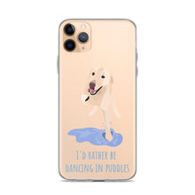 Load image into Gallery viewer, I'd Rather Be Dancing in Puddle iPhone Case
