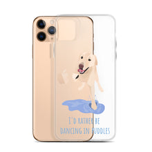 Load image into Gallery viewer, I'd Rather Be Dancing in Puddle iPhone Case