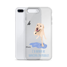 Load image into Gallery viewer, I'd Rather Be Dancing in Puddle iPhone Case