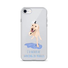 Load image into Gallery viewer, I'd Rather Be Dancing in Puddle iPhone Case