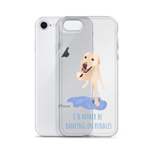 Load image into Gallery viewer, I'd Rather Be Dancing in Puddle iPhone Case