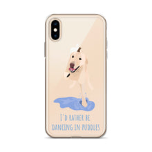 Load image into Gallery viewer, I'd Rather Be Dancing in Puddle iPhone Case