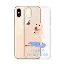 Load image into Gallery viewer, I'd Rather Be Dancing in Puddle iPhone Case