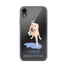 Load image into Gallery viewer, I'd Rather Be Dancing in Puddle iPhone Case