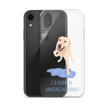 Load image into Gallery viewer, I'd Rather Be Dancing in Puddle iPhone Case