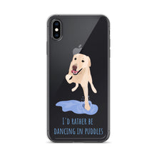 Load image into Gallery viewer, I'd Rather Be Dancing in Puddle iPhone Case