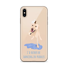 Load image into Gallery viewer, I'd Rather Be Dancing in Puddle iPhone Case