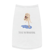 Load image into Gallery viewer, Stevie Dog Shirt (white and gray)
