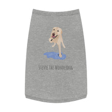 Load image into Gallery viewer, Stevie Dog Shirt (white and gray)
